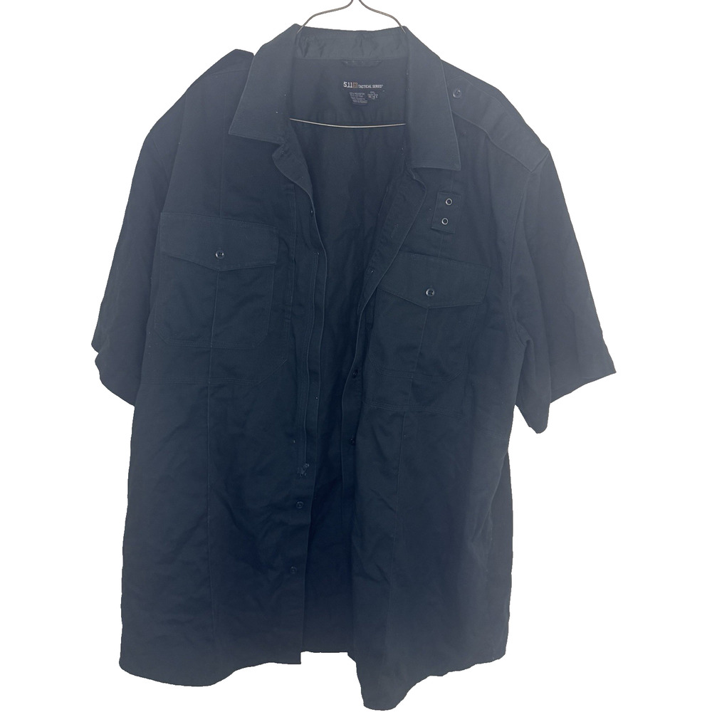 5.11 Tactical Series PDU Class A Shirt Men's 2XL Tall Green Short Sleeve Uniform